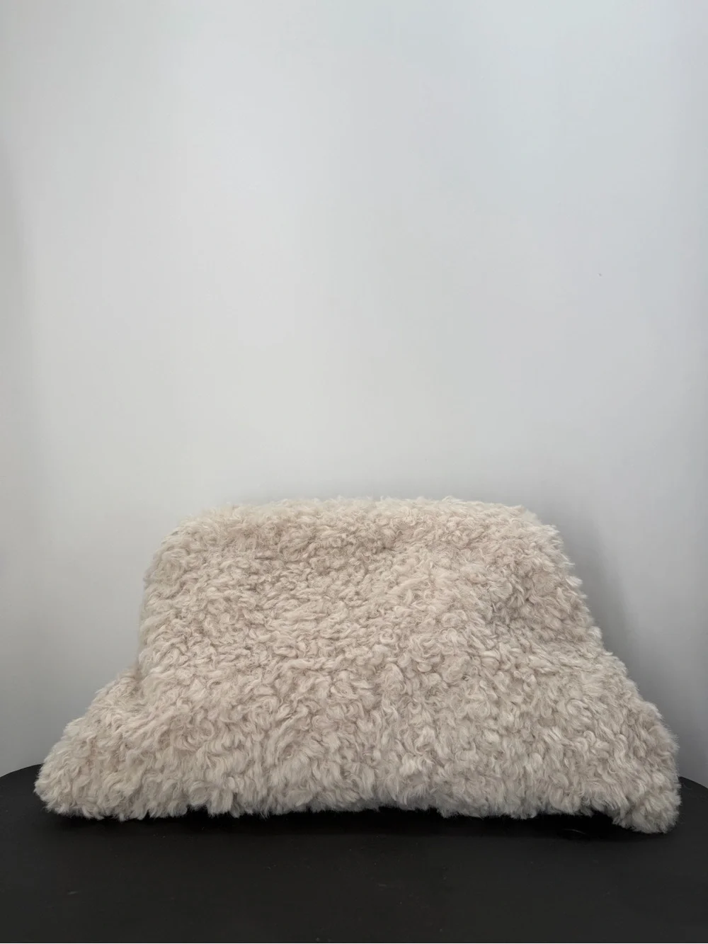 Cos Teddy Fleece Large Clutch In White